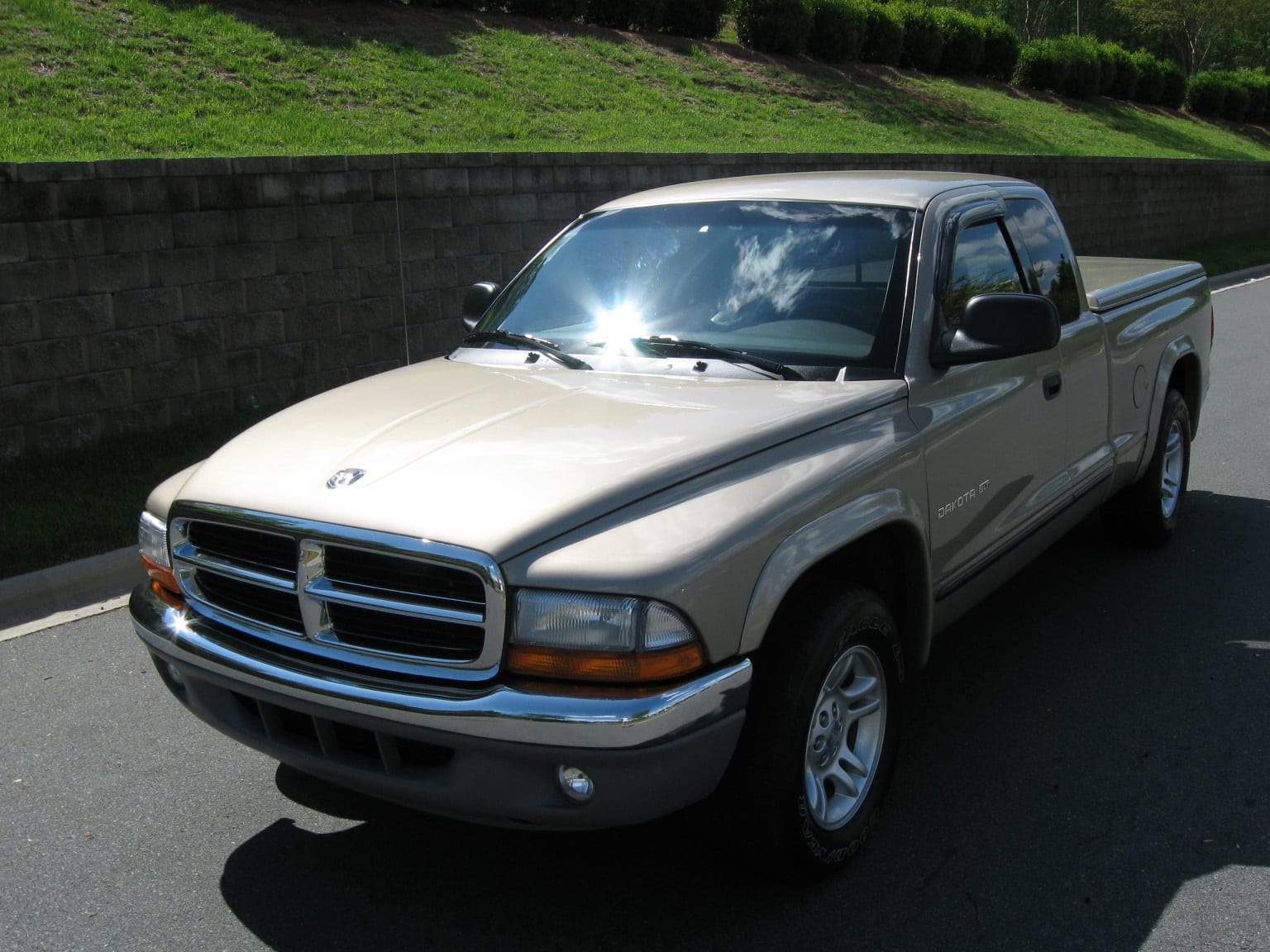 The Moore Computer Services pickup truck used for collections and deliveries